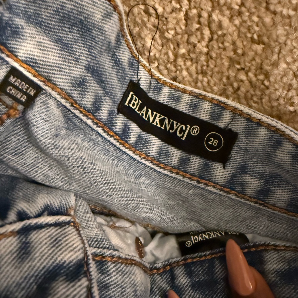 Blank NYC Women's Light Blue Acid Wash Jeans
